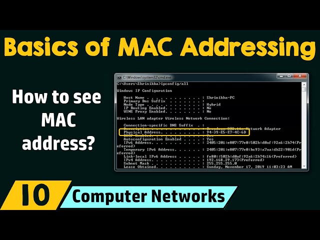 Basics of MAC Addressing