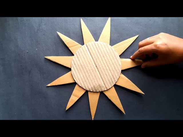 Diy simple cardboard wall hanging craft idea//wallhanging//wall decoration ideas//homedecor//mscraft