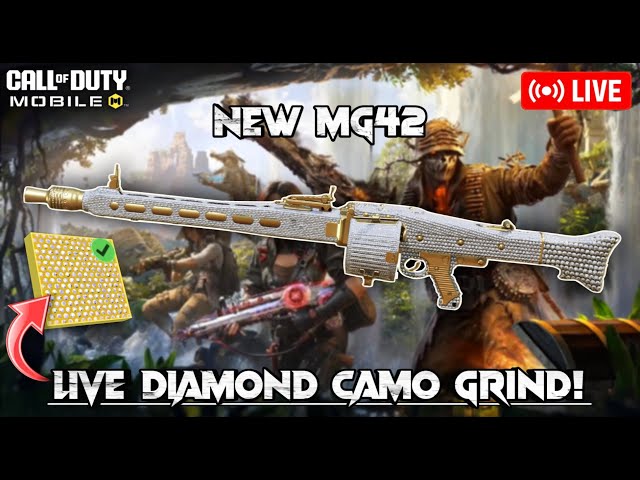 Grinding Diamond camo for the new Meta weapon MG42 | CODM Live