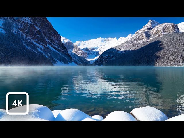 Lake Louise Winter Ambience | Canadian Rockies Relaxing Nature Sounds