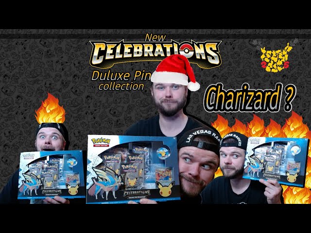 We Pulled CHARIZARD For Christmas - Deluxe Pin Collection Opening - Celebrations 🔥