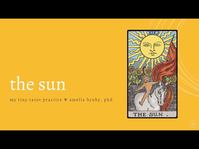 the sun ✺ my tiny tarot practice