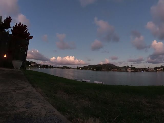 TimeWarp (Time Lapse) of Enchanted Lake (Ka`elepulu Pond) Sunset