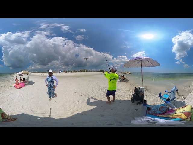 360°videos V R  kite-flying / #3  TREASURE ISLAND BEACH FL  /Meta Quest 2/3 Pro/ Adventures Await!