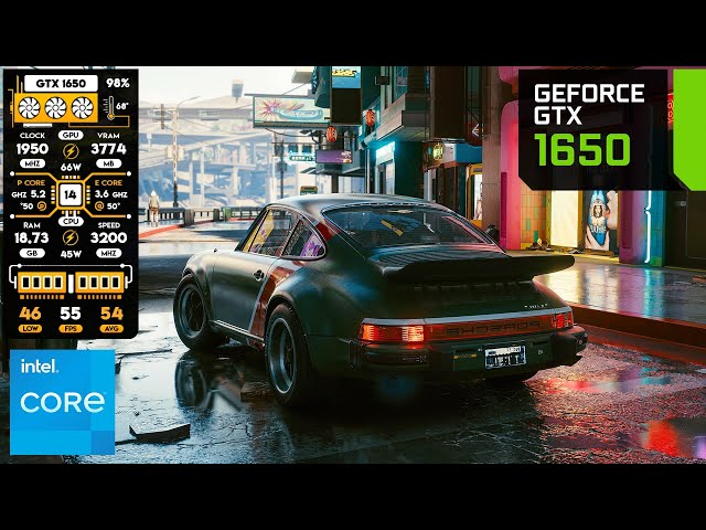 Cyberpunk 2077 on GTX 1650 (Patch 2.13) FSR 3 Frame Generation!