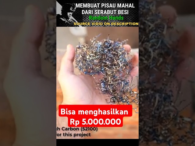 Serabut besi ini bisa disulap menjadi pisau yang mahal⁉️🤔bagaimana caranya⁉️🤯🥶