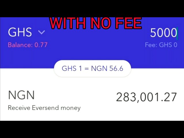 How to send money from Ghana to Nigeria with no fee