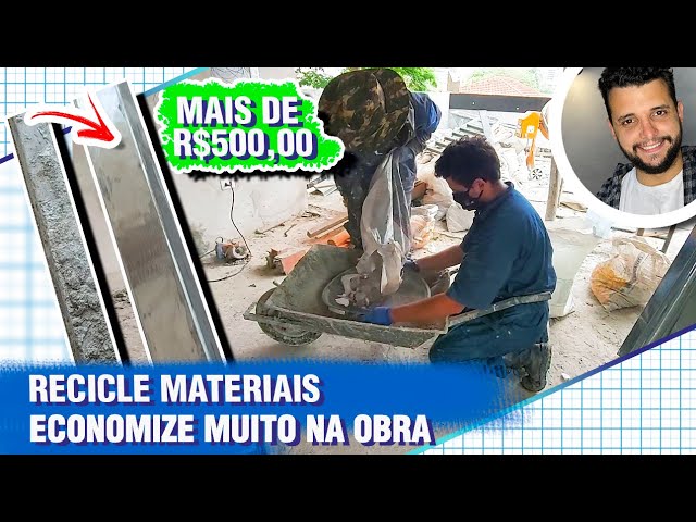 ECONOMIZE MUITO DINHEIRO NA SUA OBRA! RECICLE METALON E ENTULHO - EP12CasaDeIsopor