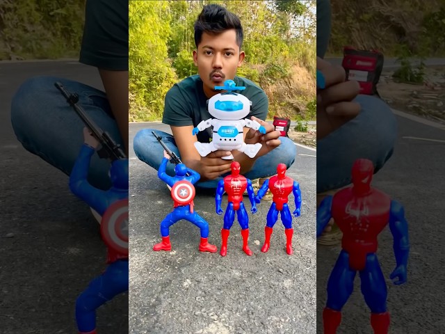 Big Spider man and Robot Unboxing 🔥 and testing #shorts