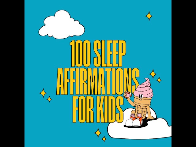 Sleep Meditation For Kids ➤➤ Positive Affirmations! BLACK SCREEN Listen during sleep