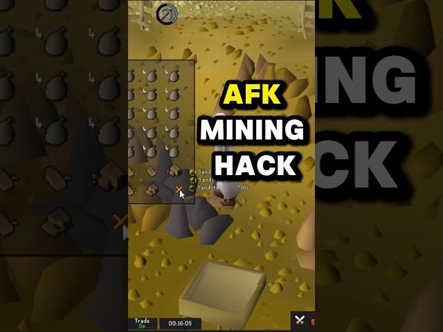 Best AFK sandstone mining guide #runescape #osrs #oldschoolrunescape