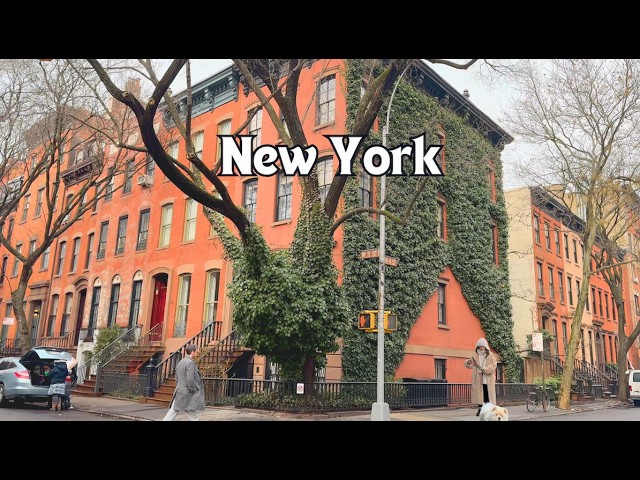 4K Walking Through West Manhattan Beautiful Hidden Streets!