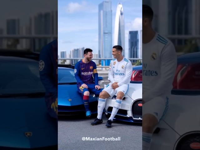 Ronaldo vs. Messi: Turbo Race Gone Wild 🚗🔥 #shorts