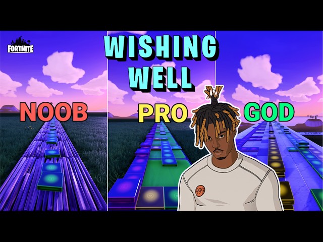 Juice WRLD - Wishing Well - Noob vs Pro vs God (Fortnite Music Blocks)