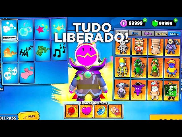 COMO TER TUDO DO STUMBLE GUYS 0.80 NICK VERMELHO, MULTIPLAYER, GEMAS INFINITAS, EMOTES FUNCIONANDO!!