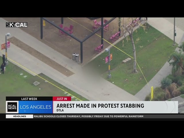 14-year-old arrested for allegedly stabbing teen at LA protest