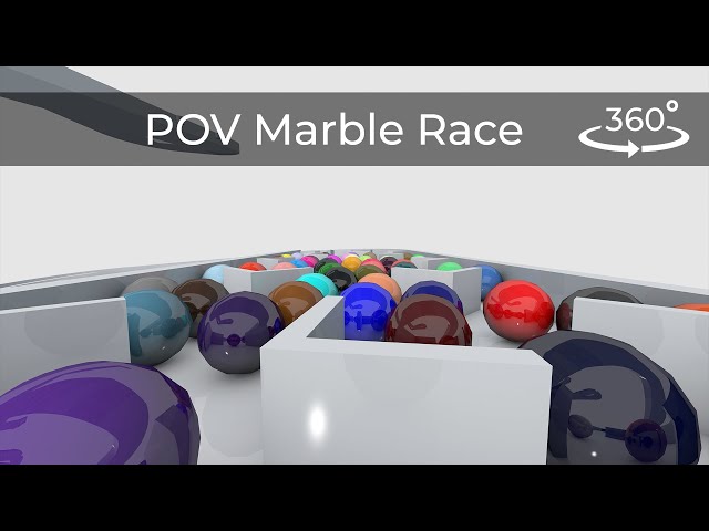 Marble Race 360 VR First person view | Colors Marble Race