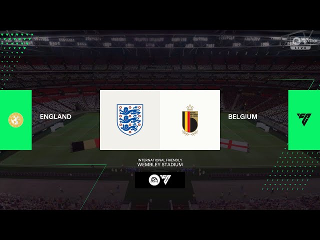 England vs Belgium - International Friendly - 26th March 2024 Full Match - FC 24