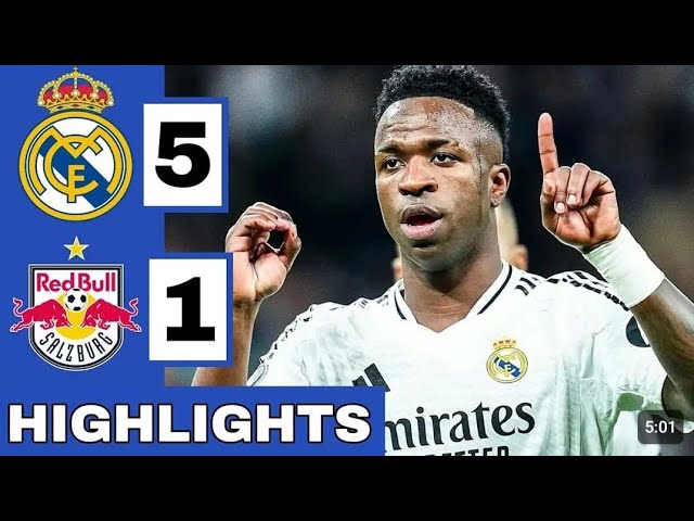 Real Madrid vs RB Salzburg 5-1 | Extended Highlights & All Goals | UEFA Champions League