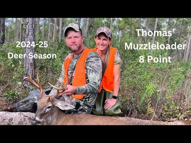 2024 Florida Public Land Deer Hunting, Muzzleloader Buck, Thomas 8 Point on Wildlife Management Area