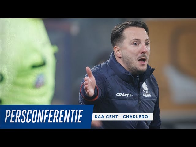 🎙️ Persconferentie na KAA Gent - Sporting Charleroi