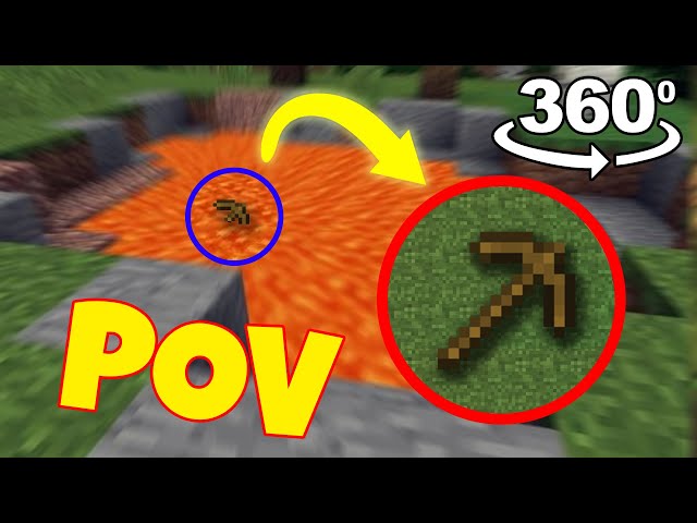 POV: You are a wooden pickaxe | Minecraft 360° VR