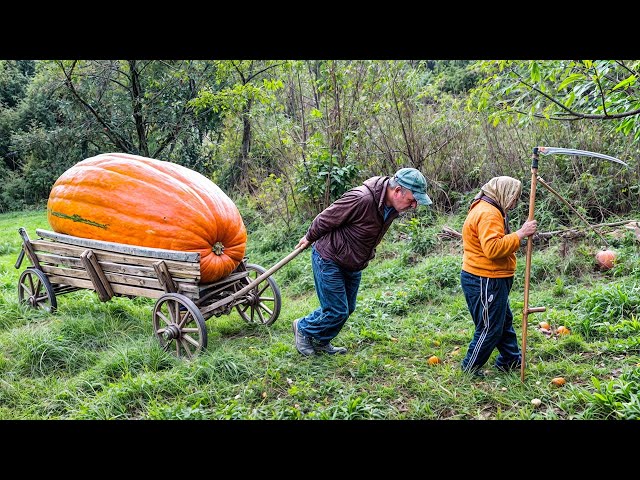 LONELY Grandma & Son in CARPATHIAN Village | Hard Mountain Life | Ancient Traditions