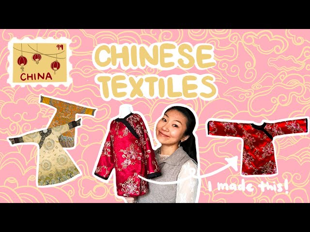 history of Chinese textiles | and making a mini 1700s emperor's robe