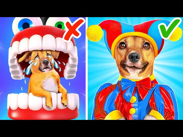 Caine Kidnapped My Dog! 🤡🐶 *Amazing From Dog To Digital Circus Makeover*