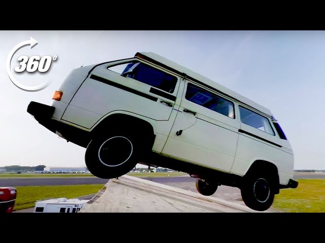 360º Festival Camper Stage Dive! | Top Gear: Jumps