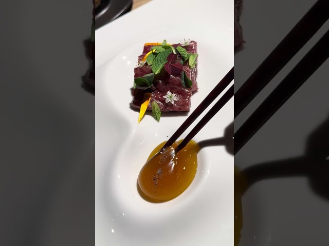 Wagyu Aburi at minibar by José Andrés in Washington DC