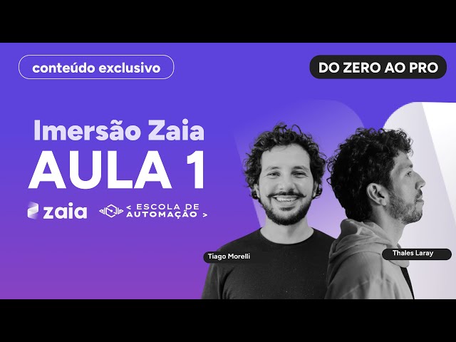 1ª IMERSÃO ZAIA | AULA 1/5: Configurando Comportamento e Dados da Empresa