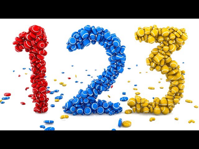 Learn Numbers with 3D Colorful Candies - Colors & Numbers Collection for Children