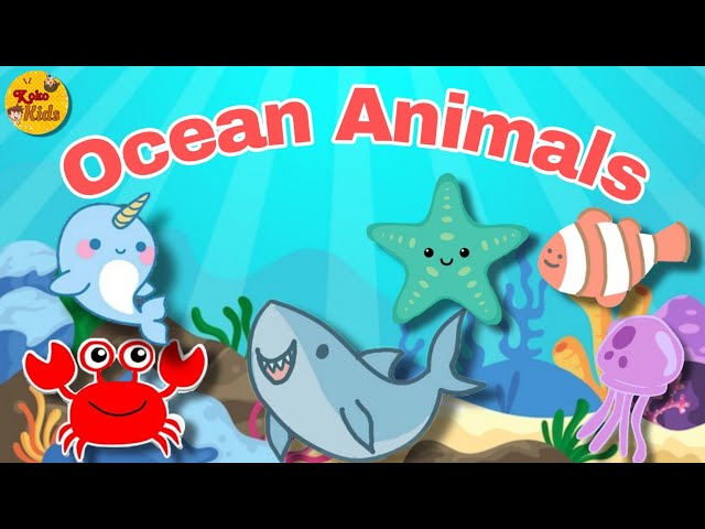 Kids vocabulary | Sea Animals for Toddlers | Learning Videos for Kids