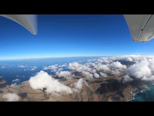 Flying over Catalina Island Cirrus SR22