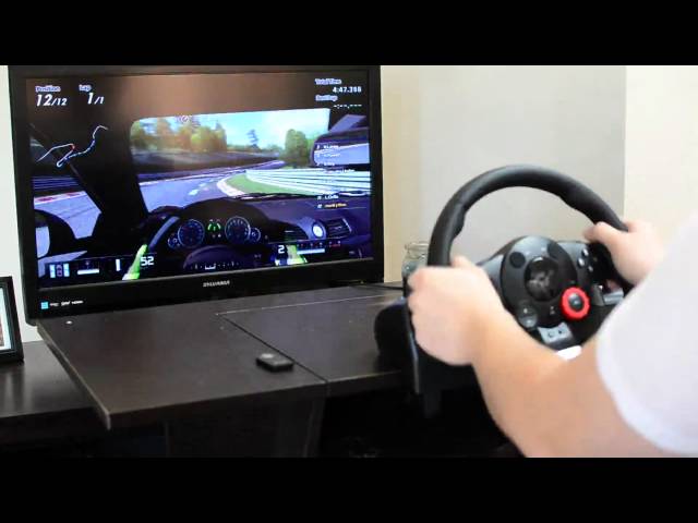 Gran Turismo 5 Logitech Driving Force GT Racing Wheel Demo