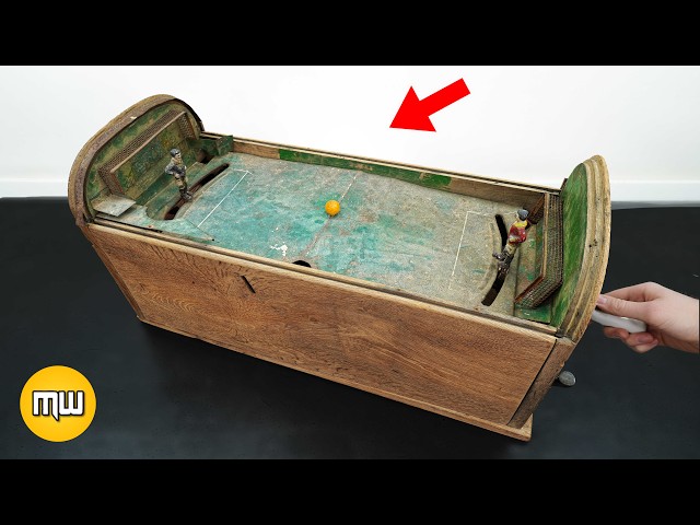 Restoration old Football arcade machine from 1920s