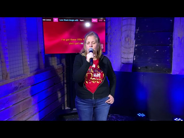 Eileen D sings She's Got You at Shenandoah Valley Axe Throwing Co 2/8/25