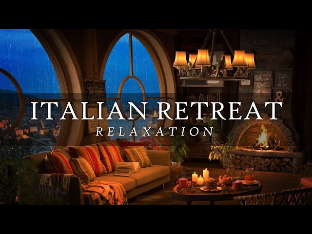 An August Morning Tale: Rainy Retreat in Italy (Ambient Music)