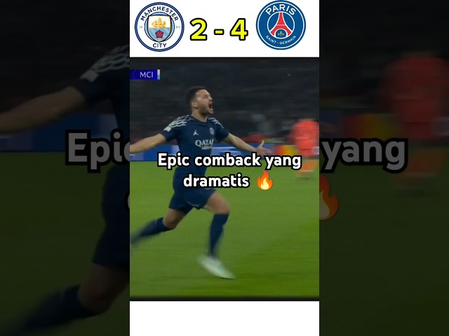 Epic comback yang dramatis dari psg#highlight #championsleague #sepakbola #football #epicmoments