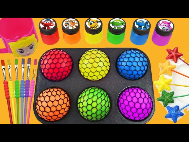 Satisfying Video l How To Make Colored Paints Balls WITH Rainbow Lollipop ASMR #3