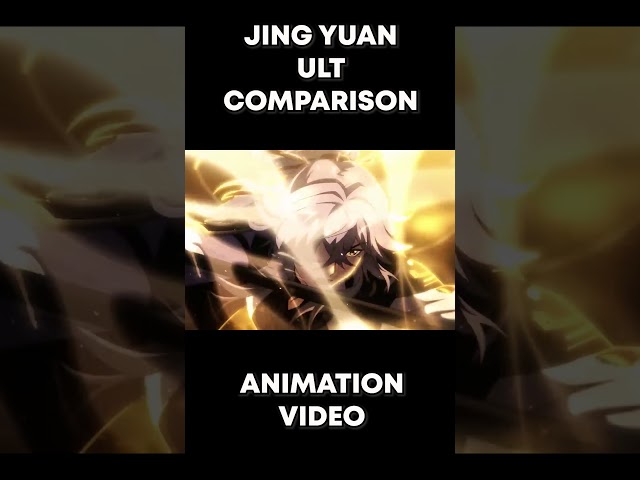 Honkai: Star Rail Jing Yuan Ult Comparison #shorts #honkaistarrail