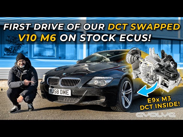 Imran's first drive of our DCT swapped V10 M6 on stock ECUs! - Episode 02