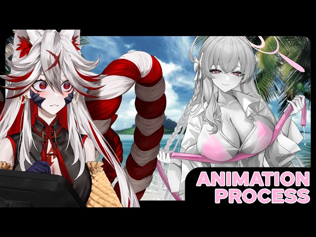 Blue Archive Animation Process for the new Skin MMV - Part 29 - GradNC x Mina