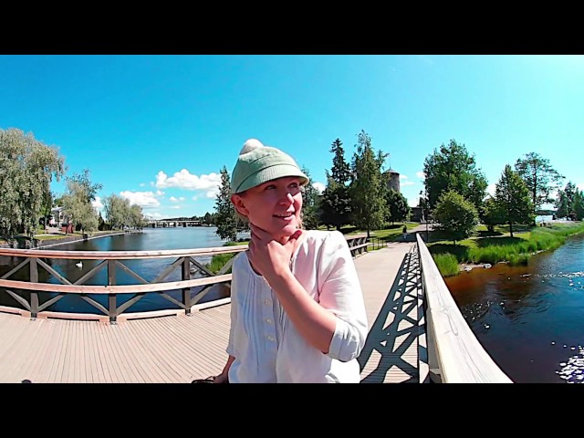 360° Summer Day In Savonlinna City Center, Finland