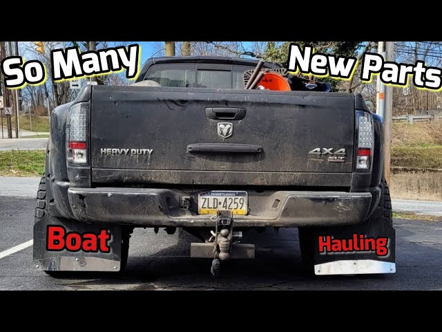 Hotshotting A Boat & Restoring My Truck | So Many New Parts