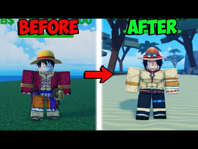 Awakening Flame Fruit and Becoming ACE In One Piece Roblox