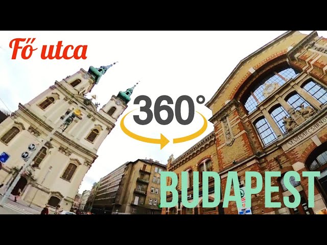 Fő utca Budapest (ENG: Main Street) - VR 360 Tour and Day Trip in Hungary, 4K