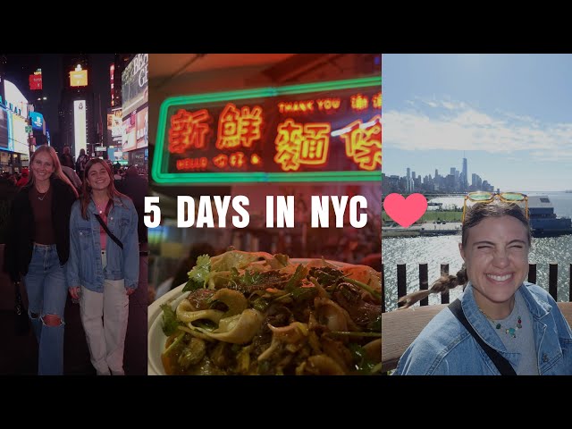 What to do in NYC - 5 days in NYC Vlog - Places to eat, cool things to do & more