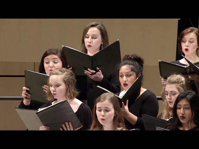 U of Iowa Kantorei and University Choir: Brahms - Sieben Abendlieder, VII. Rote Abendwolken ziehn am